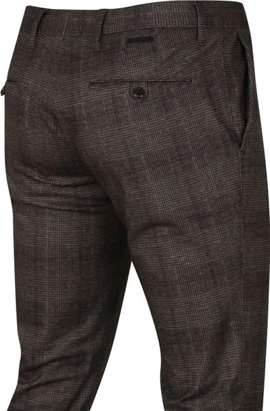 Chino Broeken Alberto Rob Stretch Chino Antraciet Geruit 3 Chino Broeken Alberto Rob Stretch Chino Antraciet Geruit - Afbeelding 3