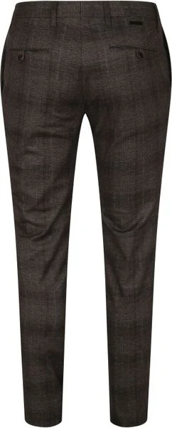 Chino Broeken Alberto Rob Stretch Chino Antraciet Geruit 4 Chino Broeken Alberto Rob Stretch Chino Antraciet Geruit - Afbeelding 4