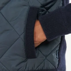 Wollen Jassen Barbour Arch Diamond Quilt Knit Jack Navy -Broeken&Jeans || Jassen Winkel 75379 6