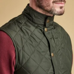 Bodywarmers Heren Barbour Lowerdale Gilet Donkergroen -Broeken&Jeans || Jassen Winkel 75391 6