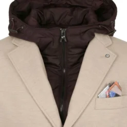 Wollen Jassen Blue Industry Coat Beige -Broeken&Jeans || Jassen Winkel 75419 4