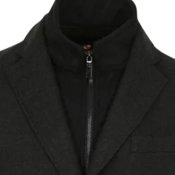 Mantel Voor Heren Suitable Raw Coat Antraciet -Broeken&Jeans || Jassen Winkel 75514 3