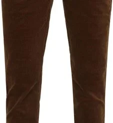 Chino Broeken Suitable Chino Plato Corduroy Bruin