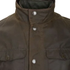 Wollen Jassen Barbour Waxjas Ogston Olive -Broeken&Jeans || Jassen Winkel 7864 13